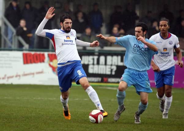 Brad Harris made his 200th appearance for AFC Rushden & Diamonds in the weekend success at Kidsgrove