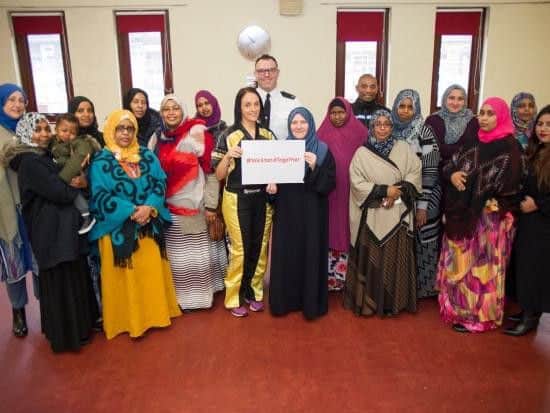 The Pearls of Peace group with Superintendent Chris Hillery