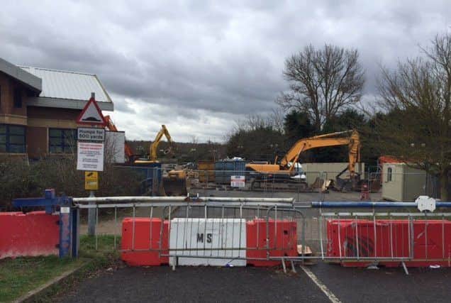 The scene at Nene Park yesterday