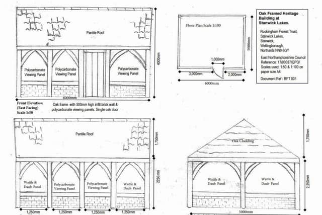 The plans for the proposed heritage building