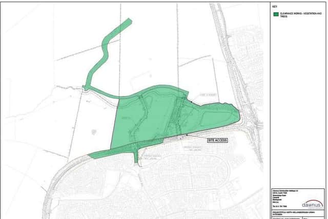 The image included with the letter sent out to residents