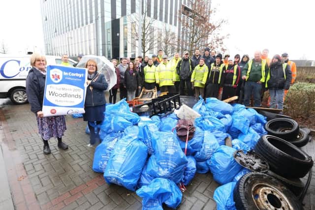 All the waste which has been collected during the week