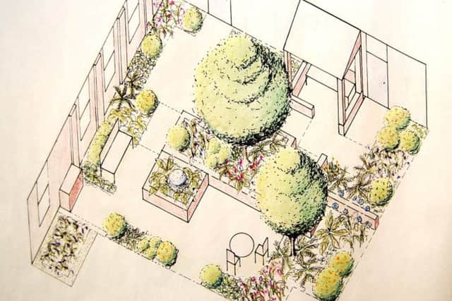 An artist's impression of what the garden could look like.