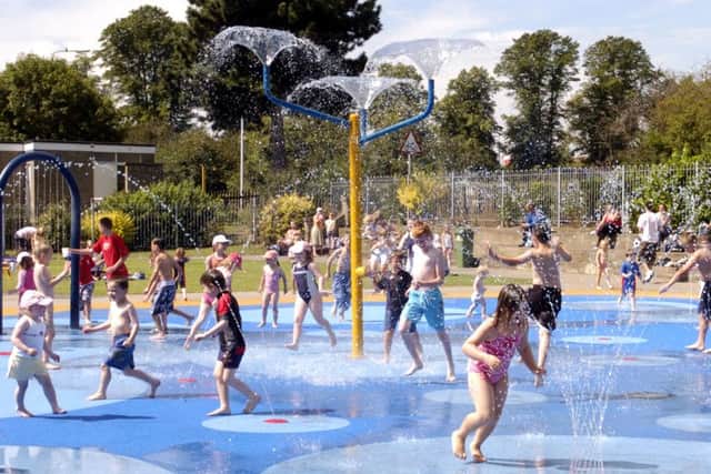 The Embankment play area being well used several years ago