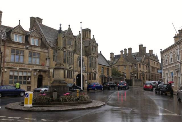 GV of Oundle town centre (Market Place/New Street) NNL-140610-171142001