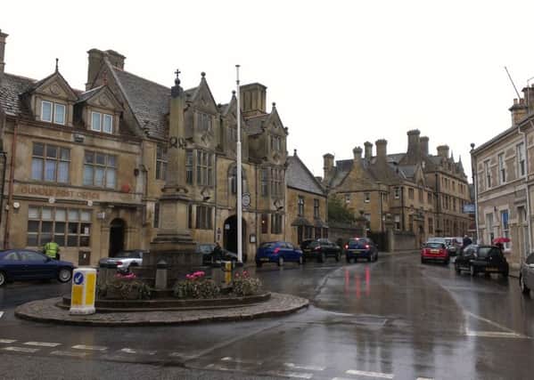 GV of Oundle town centre (Market Place/New Street) NNL-140610-171142001