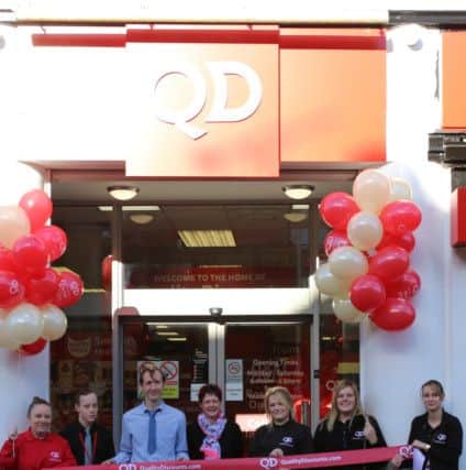 The ribbon-cutting at the new Raunds store
