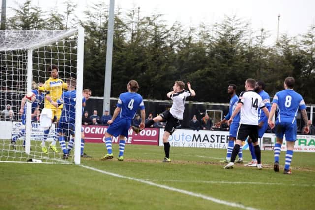 Connor Kennedy fires home the Steelmen's third goal