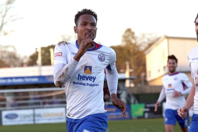 Nabil Shariff hit a hat-trick in AFC Rushden & Diamonds' 4-1 victory at Northwich Victoria