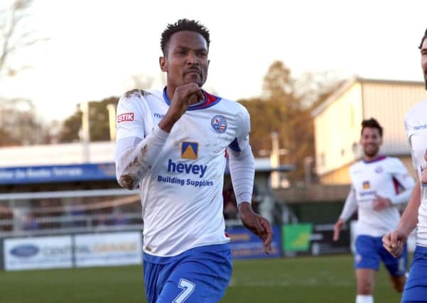 Nabil Shariff hit a hat-trick in AFC Rushden & Diamonds' 4-1 victory at Northwich Victoria