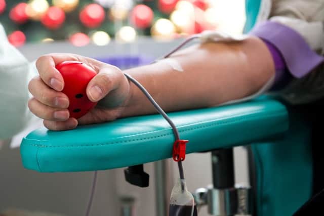 Blood donation.
