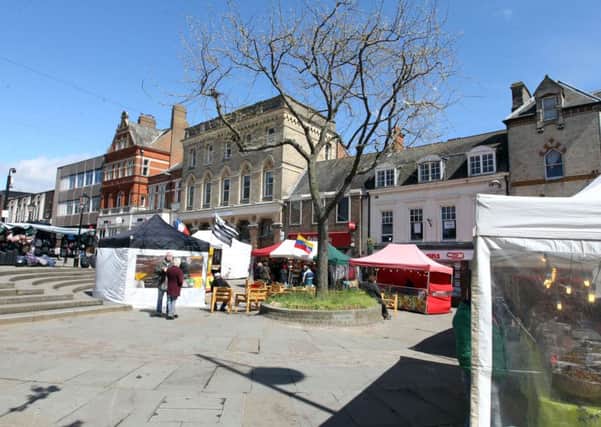 The continental market in Market Street in 2013