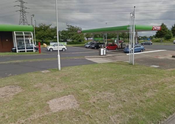 The incident took place close to the Asda petrol station.