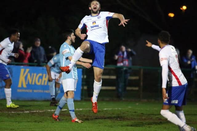 Tom Lorraine became AFC Rushden & Diamonds' all-time leading scorer when he bagged a penalty during their 3-2 defeat to Buxton last night
