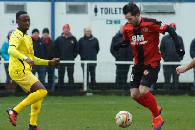 James Hall hit the only goal of the game as Kettering Town beat Brackley Town to seal a place in the NFA Hillier Senior Cup final