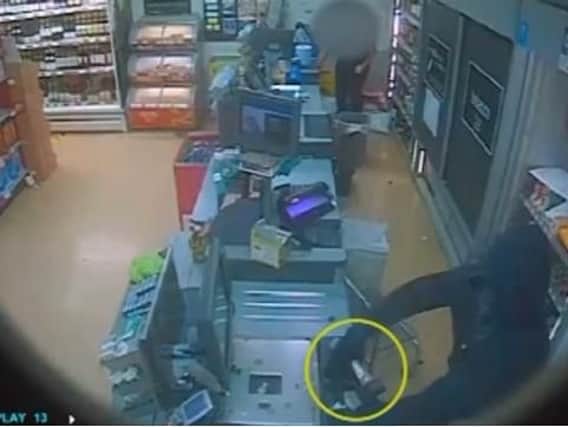 In each incident, a man would attack the till with an axe and steal the contents.