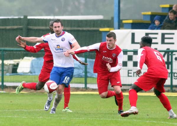 Ross Oulton is back in the frame at AFC Rushden & Diamonds after a six-month lay-off