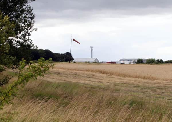 Deenethorpe Airfield, part of which will be the site of the new village called Tresham