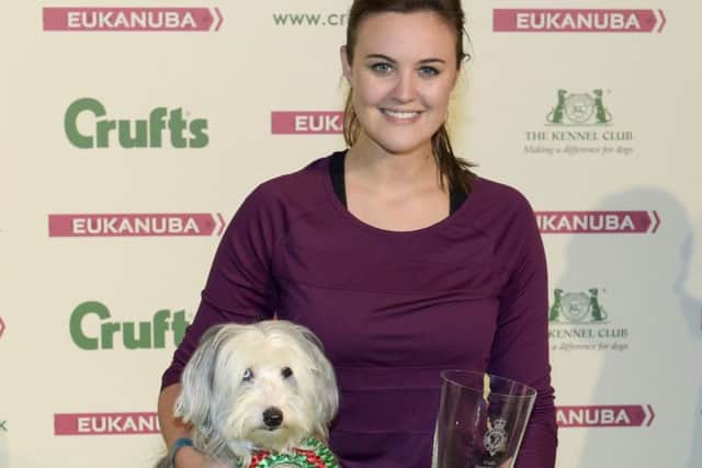 20170310 Copyright onEdition 2017Free for editorial use image, please credit: onEditionAgility - Crufts Singles Final - Small - Ashleigh Butler with Sullivan (overall winner), today (Friday 10.03.17), the second day of Crufts 2017, at the NEC Birmingham.Crufts is the world's greatest dog show and this year will see around 22,000 healthy, happy dogs competing for the coveted 'Best in Show' title as well as taking part in the many other competitions that take place at the show, from Agility and Flyball to the hero dog competition Eukanuba Friends for Life and Scruffts Family Crossbreed of the Year. Crufts 2017 runs from the 9th to the 12th March at the NEC, Birmingham.Crufts is the perfect opportunity for dog lovers meet around 200 breeds of dog, find out how to go about getting a dog, and to find out about activities and competitions they can get involved in with their own dog.For more information please contact the Press Office via: T: 020 7518 1008 / 1020E: press.office@thekennelclub.org.ukFor