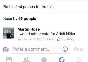 The 'abhorrent' comment.