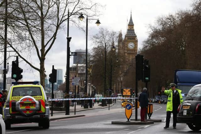 The scene in Westminster.