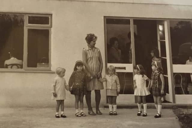 Outside the now current nursery from 1969