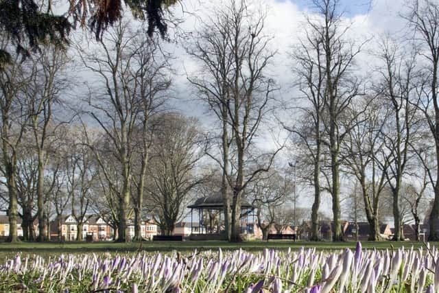 The park in Kettering where the attack took place