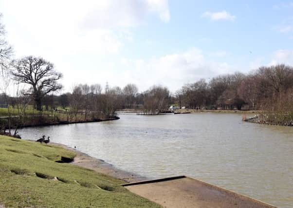 The attack took place at Corby Boating Lake