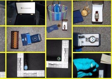 Some of the stolen items
