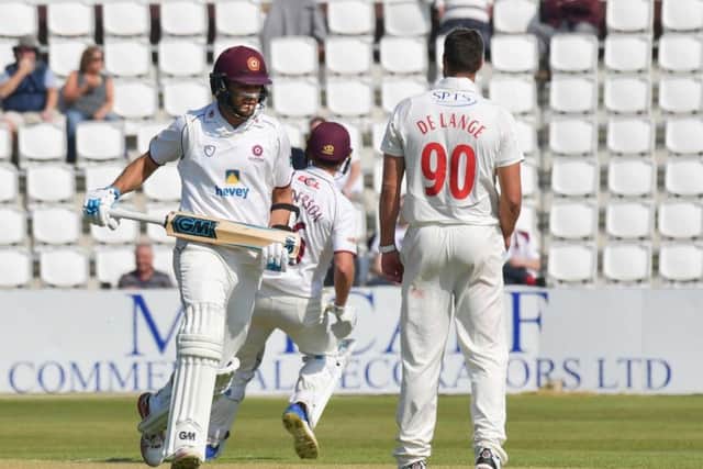 Nathan Buck enjoyed a fine Northants debut (pictures: Dave Ikin)