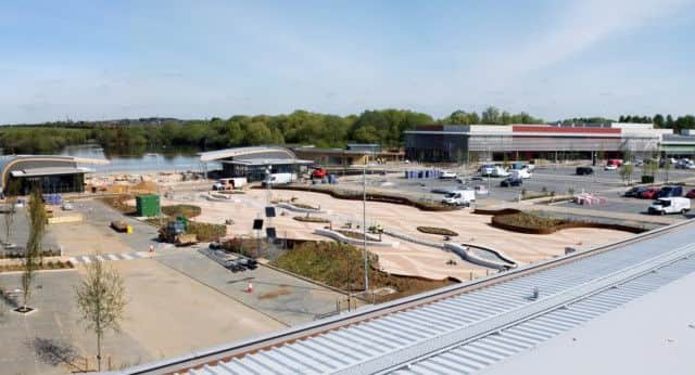 Work is progressing well on Rushden Lakes