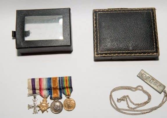 The recovered memorabilia.