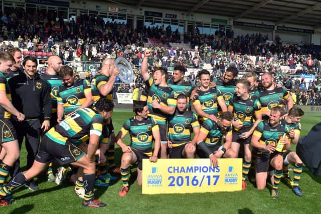 The Wanderers celebrated their A League win at Franklin's Gardens (pictures: Dave Ikin)
