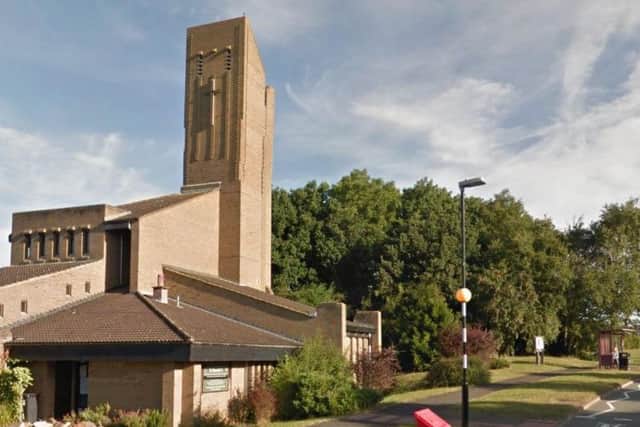 The incident happened by St Benedicts church in Hunsbury Hill Road.