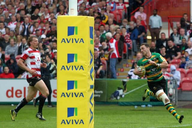George North scored twice as Saints won at Gloucester on the final day of last season (picture: Sharon Lucey)