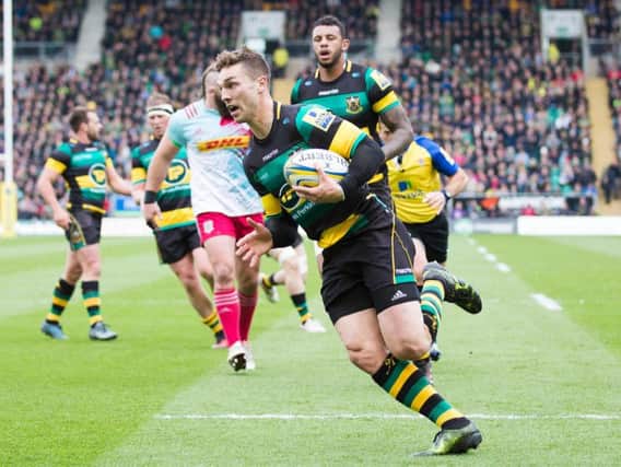 George North scored Saints' first try