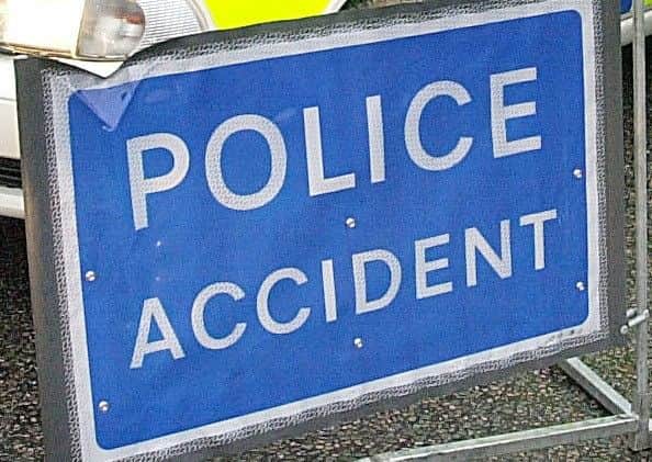 The crash took place just before 8am today