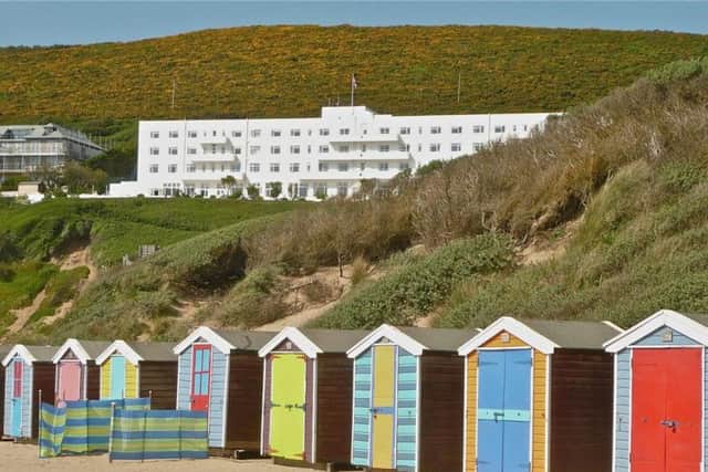 Saunton Sands beach and Braunton Burrows.