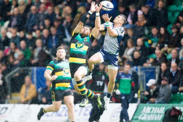 Luther Burrell was forced off during the first half (picture: Kirsty Edmonds)