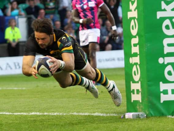 Ben Foden scored for Saints (pictures: Sharon Lucey)