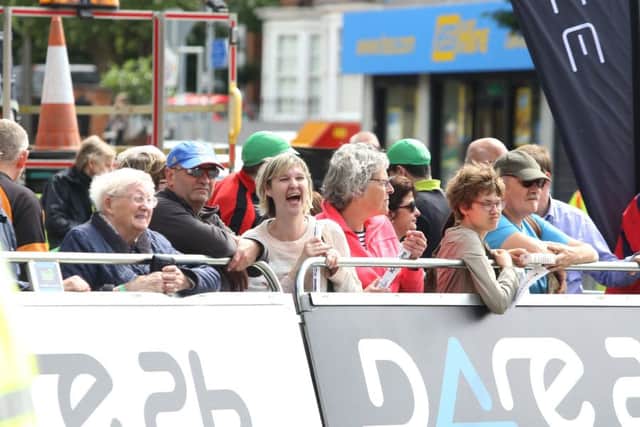 Cycle Tour: Kettering: Women's Tour, Sheep St the cycle race finish  Wednesday June 7th 2017 NNL-170706-161044009
