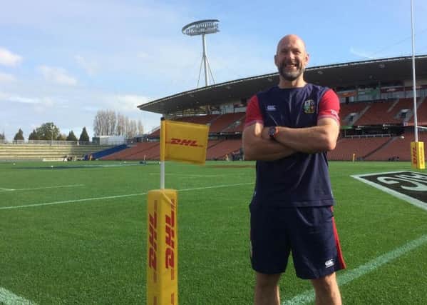 Phil Pask pictured at the Waikato Stadium ahead of the Lions clash with the Chiefs
