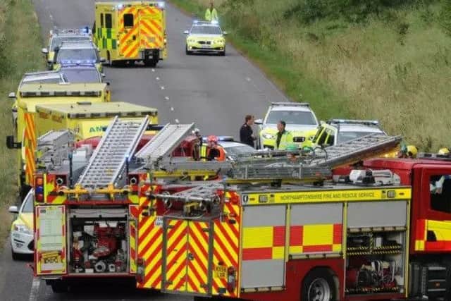 The scene at the crash last night.