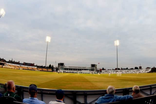 The County Ground hosted a day-night Championship match for the first time (pictures: Dave Ikin)