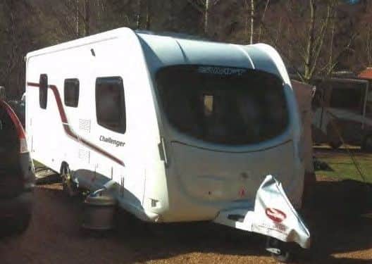 The stolen caravan.