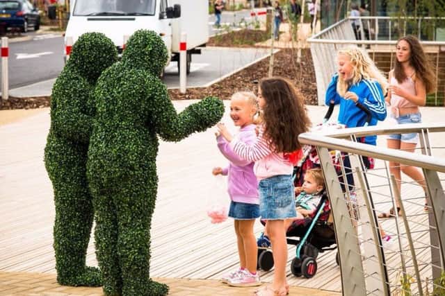 People of all ages went along to Rushden Lakes on its opening day