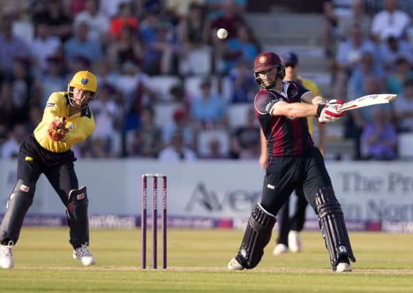 Action from the Steelbacks' 76-run win over Birmingham Bears at the County Ground last summer