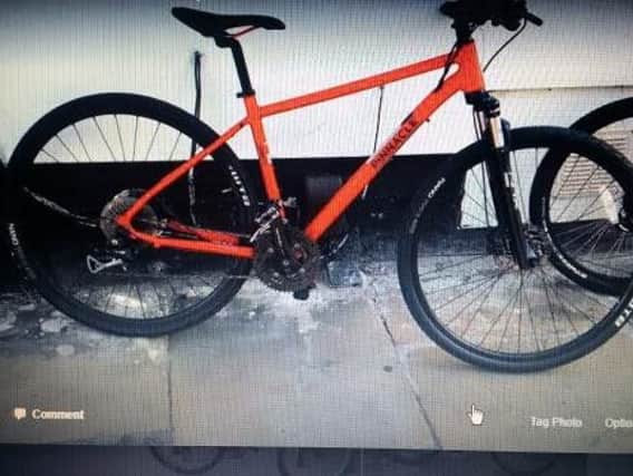 One of the bikes stolen during the break-in.