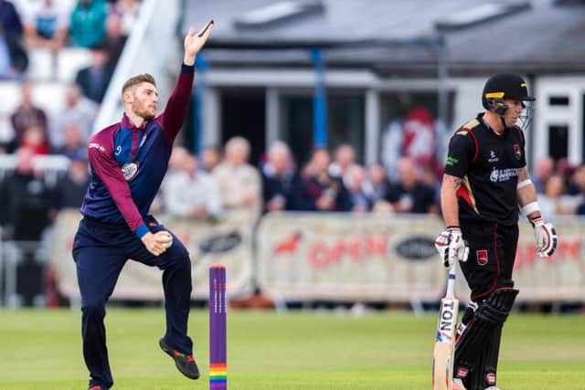 Rob Keogh was a spin option for the Steelbacks and also took a fine catch