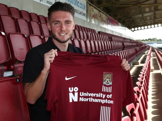 Matt Grimes has joined the Cobblers on loan (picture: Pete Norton)